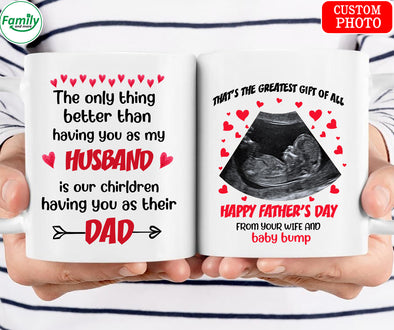 Happy Father's Day from your Wife and Baby Bump-mc Mug