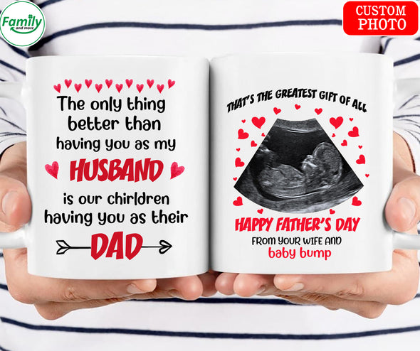 Happy Father's Day from your Wife and Baby Bump-mc Mug