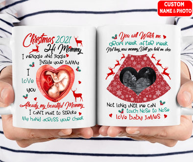 Personalized Gift For Mommy Happy Christmast 2021 Mugs - Mc