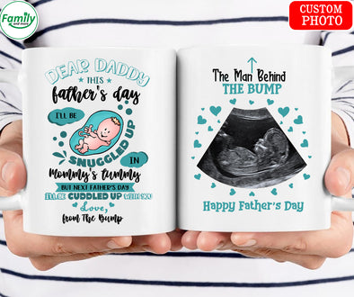 The Man Behind The Bump Happy Father's Day-mc Mug