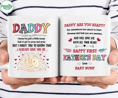 Daddy are you ready Happy First Father's Day-kv Mugs