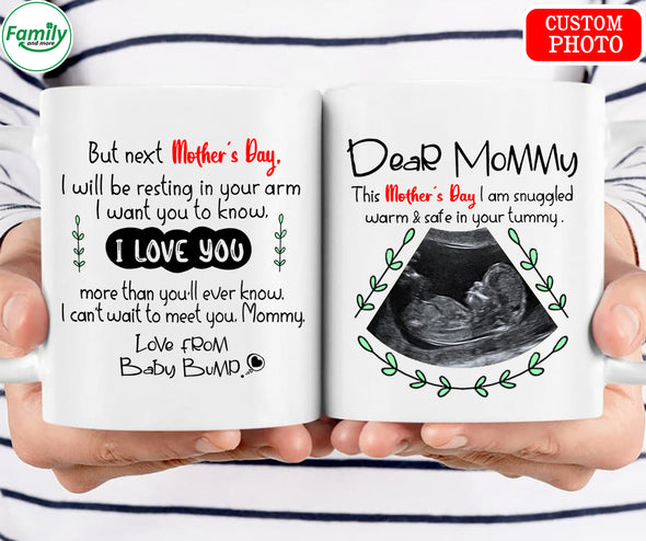 Personalized Gift For Moms Resting In Your Arms Mug