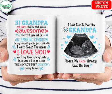 Can't wait to meet you Grandpa Mug