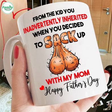 To sack up with my mom-kv Mugs