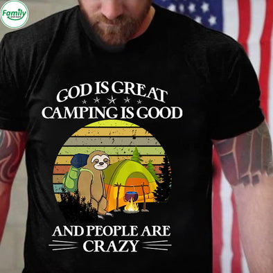 God is Great camping is good-mc Classic T-Shirt