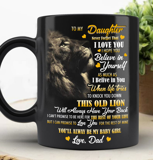 Gift For Daughter I Love You I Hope You Believe In Yourself Back Mugs - Mc