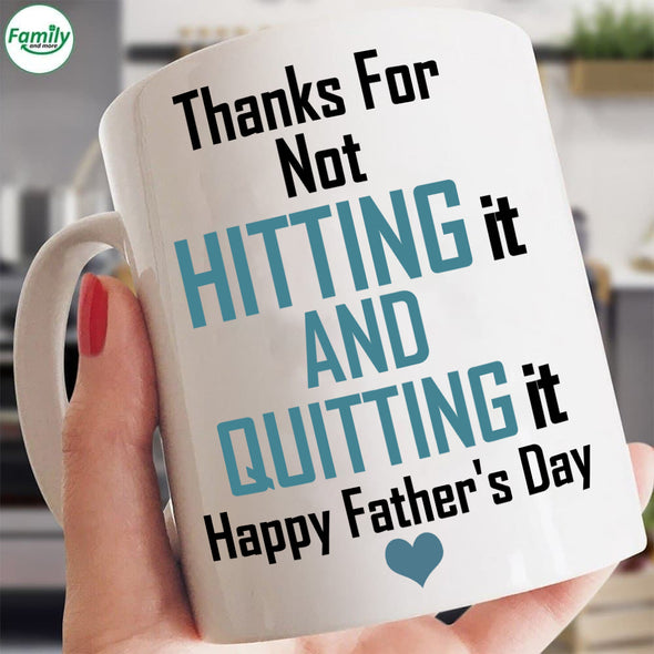 Hitting it and Quitting it Happy Father's Day-kv Mugs