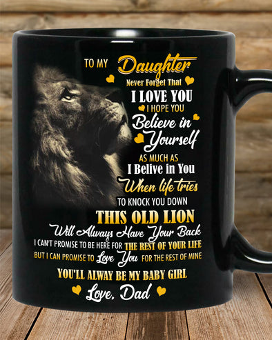 Gift For Daughter I Love You I Hope You Believe In Yourself Back Mugs - Mc