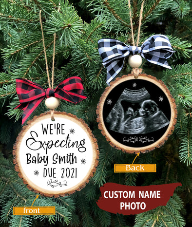 Personalized Gift For Mommy We're Expecting Ornament - Mc