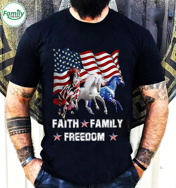 Faith Family Freedom-mc Classic T-Shirt