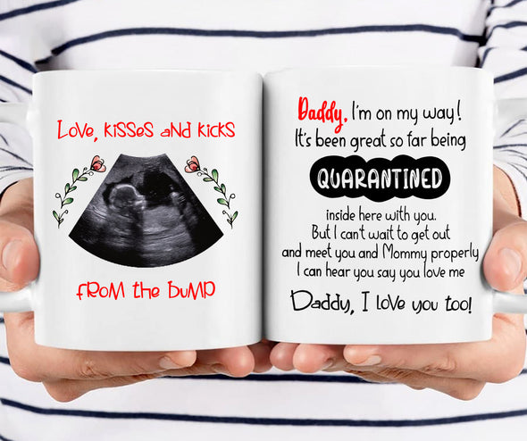 Personalized Gift For Daddy Love, Kisses And Kicks Mugs - Mc