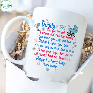 Daddy Can you fell me Happy Father's Day-kv Mugs