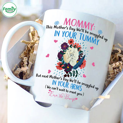In your tummy in your arms Mugs