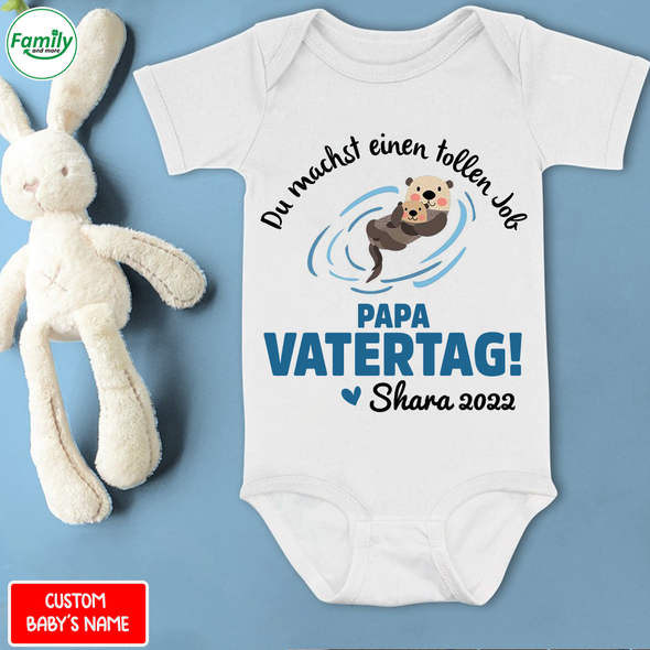Du Machst Einen Tollen Job Papa Vatertag Baby Onesie - AD