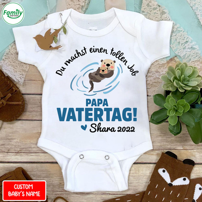 Du Machst Einen Tollen Job Papa Vatertag Baby Onesie - AD