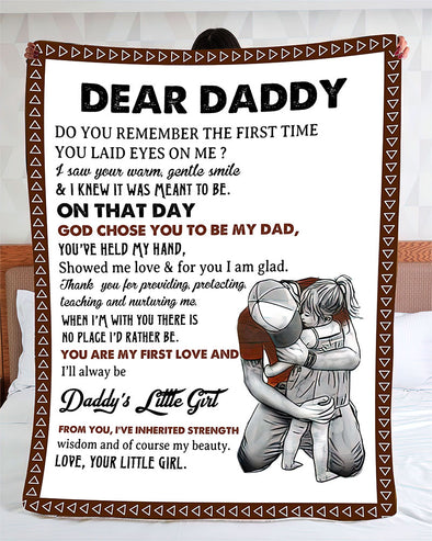 Dear Daddy You are my first love-nk Fleece Blanket