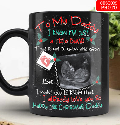 Personalized Gift For Daddy Happy 1st Christmas Daddy Mugs - Mc