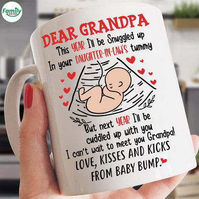 Dear Grandpa Love Kisses and Kicks-mc Mugs