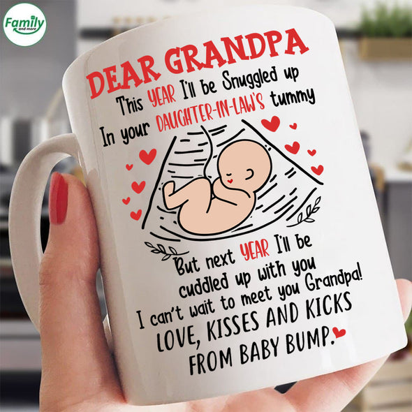 Dear Grandpa Love Kisses and Kicks-mc Mugs
