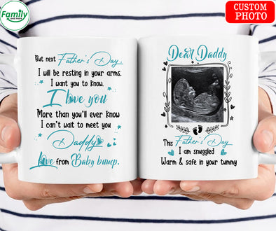 Dear Daddy This Father's Day I'm snuggled warm and safe-mc