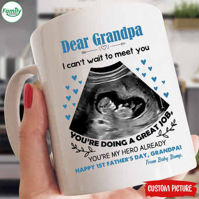 Dear Grandpa I can't wait to meet you You're doing a great Job-nk Mug