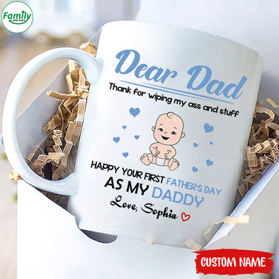 Happy your first Father's Day as My Daddy-nk Mugs