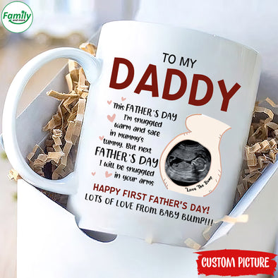 To my Daddy, Happy First Father's Day lots of love from baby bump-mc Mug