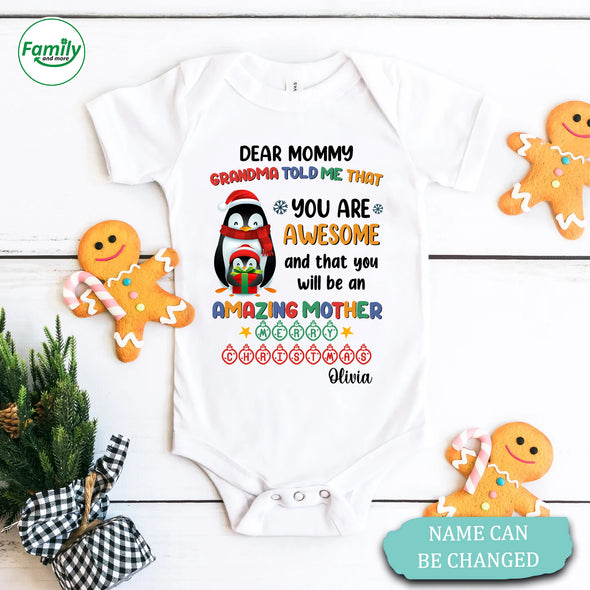 Personalized Gift For Mommy You Will Be An Amazing Mother Onesie - NT - HB1110223