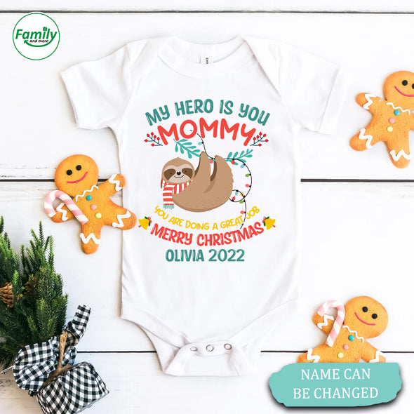 Personalized Gift For Mommy My Hero Is You Onesie - NT - HB2109223