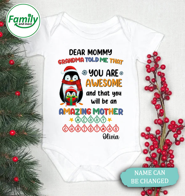 Personalized Gift For Mommy You Will Be An Amazing Mother Onesie - NT - HB1110223