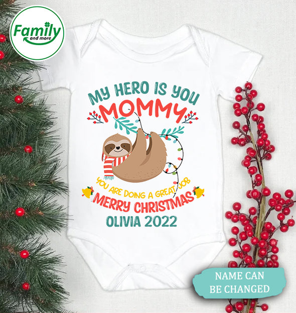 Personalized Gift For Mommy My Hero Is You Onesie - NT - HB2109223