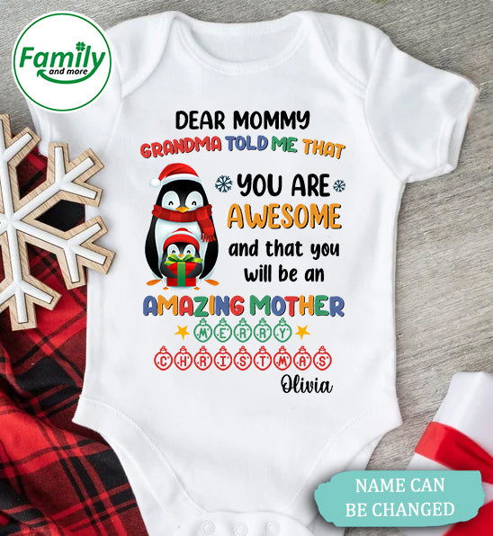 Personalized Gift For Mommy You Will Be An Amazing Mother Onesie - NT - HB1110223