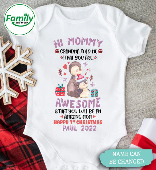 Personalized Gift For Mommy You Are Awesome Onesie - NT - HB2109221