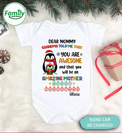 Personalized Gift For Mommy You Will Be An Amazing Mother Onesie - NT - HB1110223