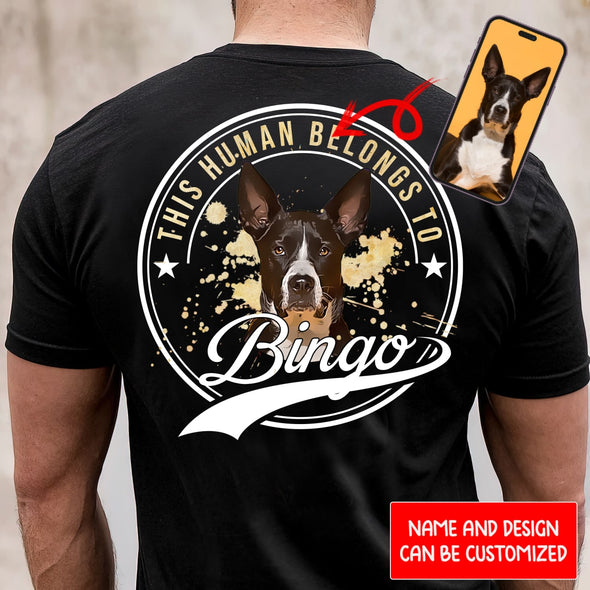 Personalized Custom Cartoonized Photo Of Your Dog T-shirt_NT_HB2112221