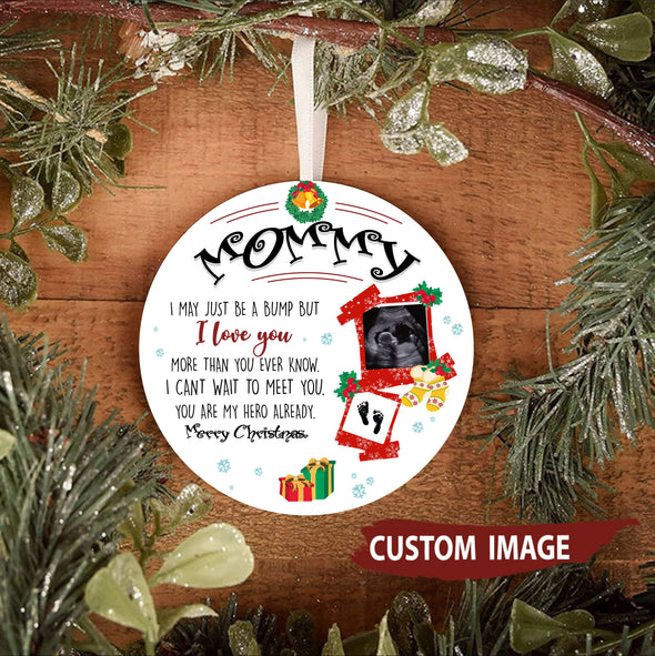 Personalized This Christmas 2021 I'll Be Snuggled Up Two Side Ornament Gift For Mommy I Love You Merry Christmast - pp