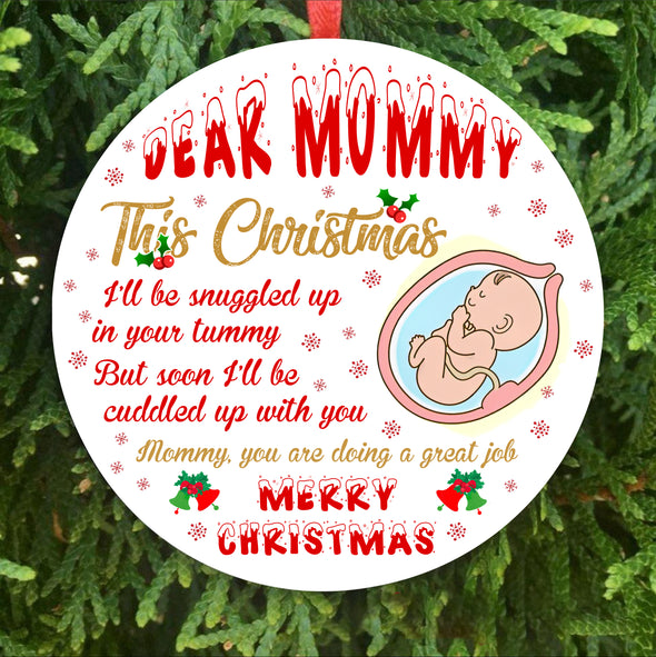 Gift For Future Mommy You Are Doing A Great Job Merry Christmas Ornament - pp