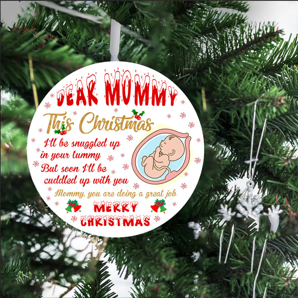 Gift For Future Mommy You Are Doing A Great Job Merry Christmas Ornament - pp