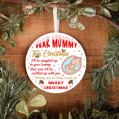 Gift For Future Mommy You Are Doing A Great Job Merry Christmas Ornament - pp