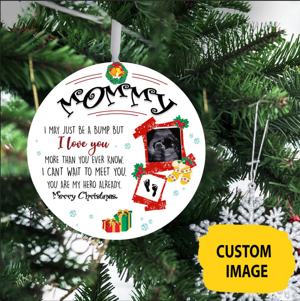 Personalized This Christmas 2021 I'll Be Snuggled Up Two Side Ornament Gift For Mommy I Love You Merry Christmast - pp
