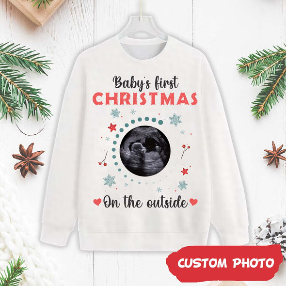 Personalized Gift For Future Mommy Baby's First Christmas T-shirt-NT-HB1211223