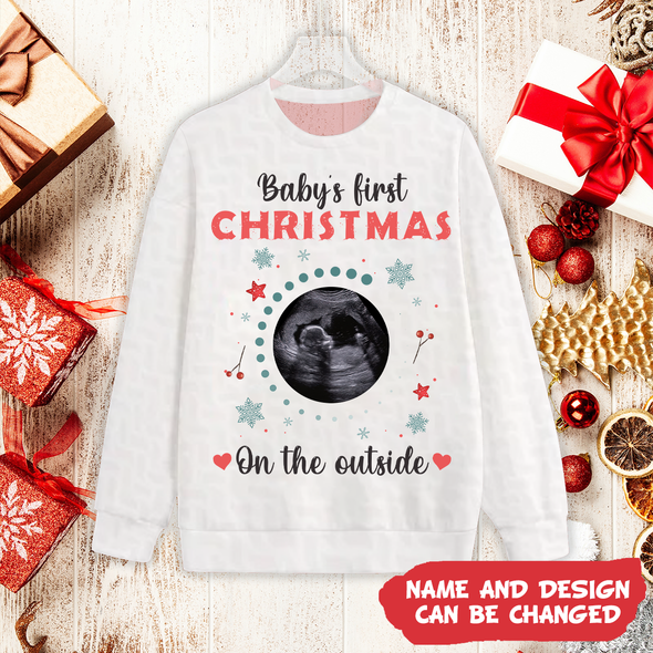 Personalized Gift For Future Mommy Baby's First Christmas T-shirt-NT-HB1211223