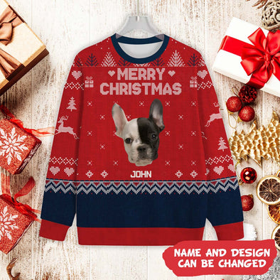 Personalized Gift For Dog/ Cat Lover Custom Photo Christmas Ugly Sweater_NT_HB2211222