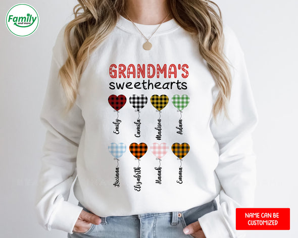Personalized Gift For Grandma Grandma's Sweetheart T-Shirt - NT-HB1510221