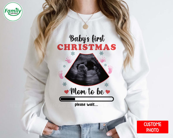 Personalized Gift For Future Mommy Baby's First Christmas T-shirt-NT-HB1211224