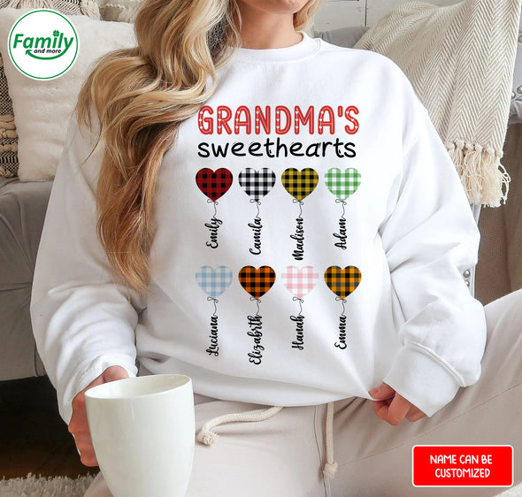Personalized Gift For Grandma Grandma's Sweetheart T-Shirt - NT-HB1510221