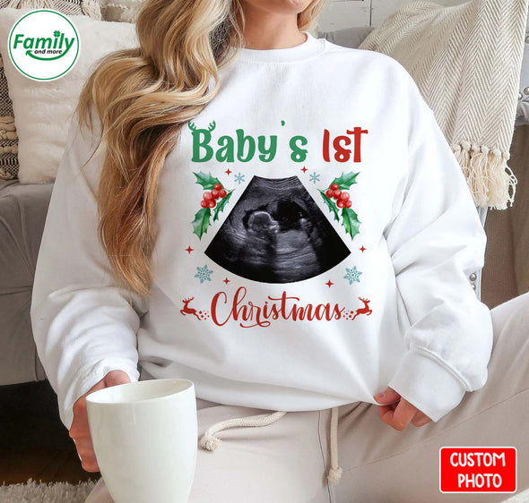 Personalized Gift For Future Mommy Baby 1ST Christmas T-shirt, Hoodie, Sweatshirt NT-HB2811223