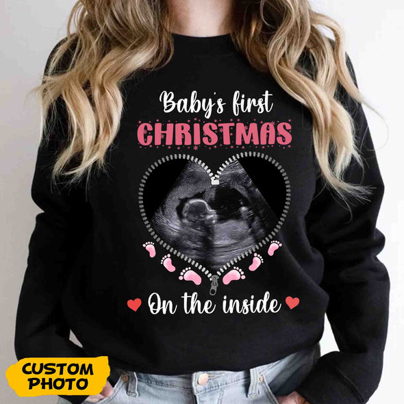 Personalized Gift For Future Mommy Baby's First Christmas T-shirt-NT-HB1411221