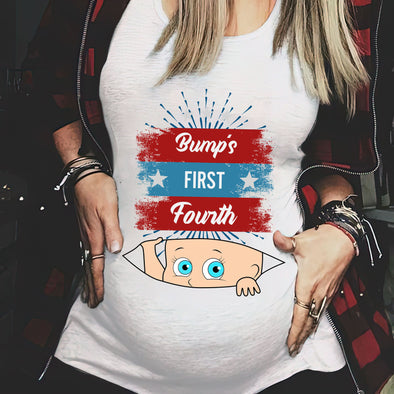 Bump's First Fourth-nk Premium Fit Ladies Tee