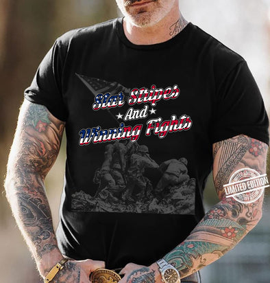 Star Stripes and winning fights-nk Premium Fit Mens Tee